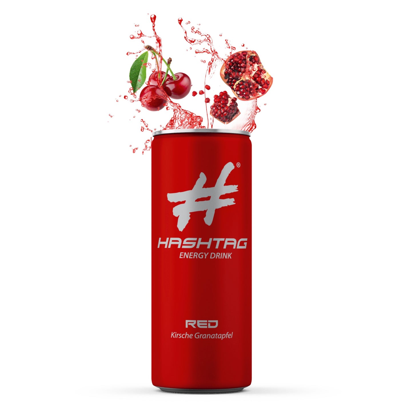 Hashtag Red Energy Drink Kirsche Granatapfel 250ml