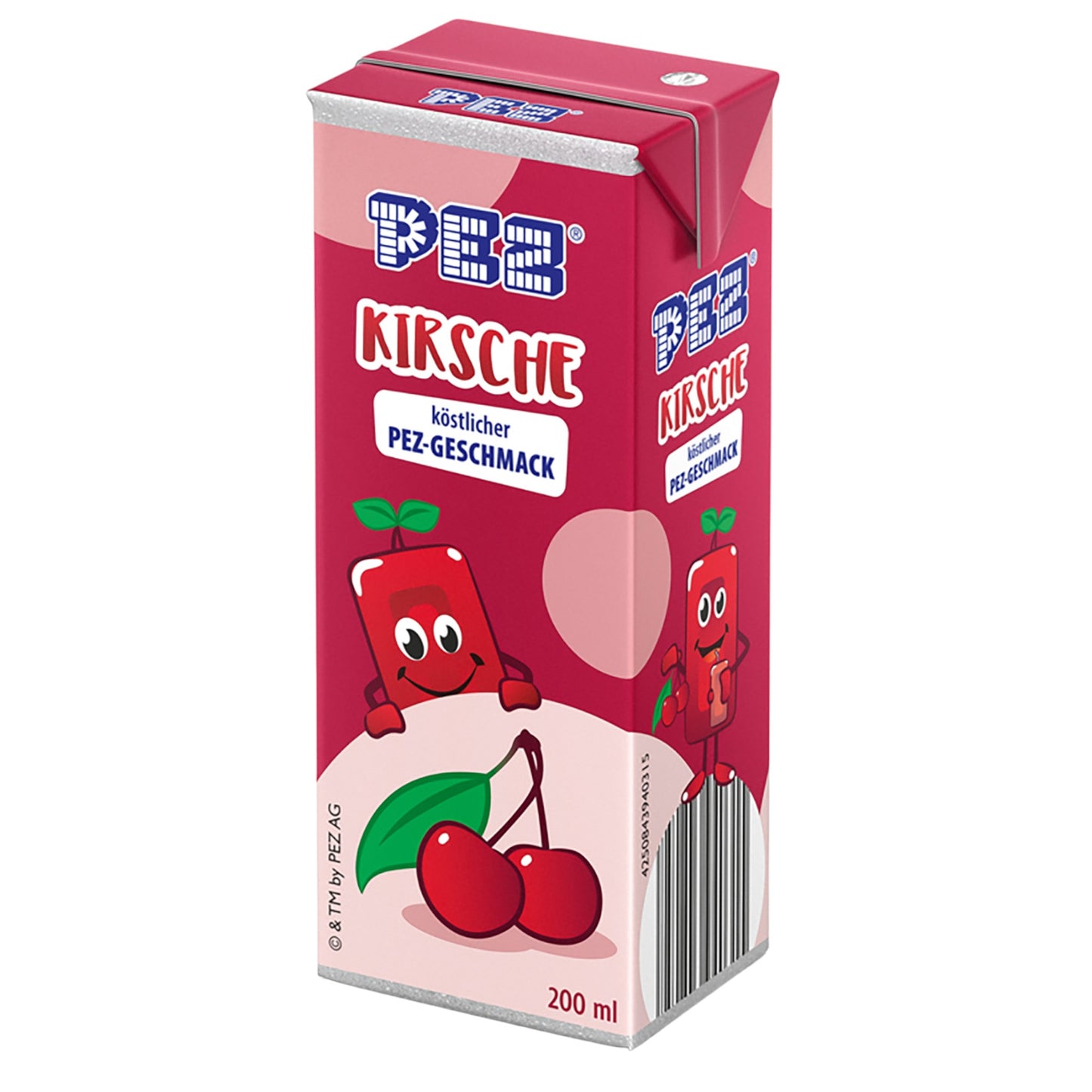 PEZ Kirsche 200ml Tetrapak mit Kirschgeschmack
