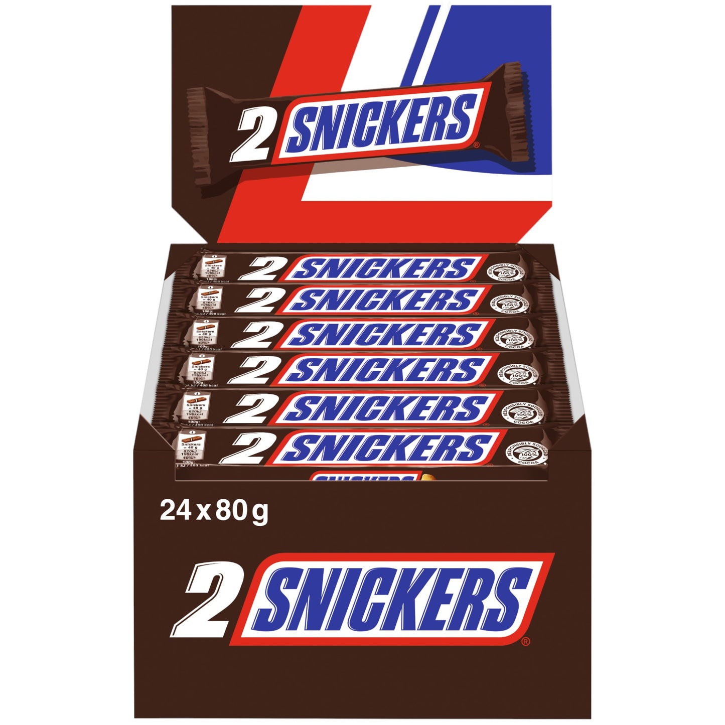 Snickers Schokoriegel 24x80g Vorteilspack