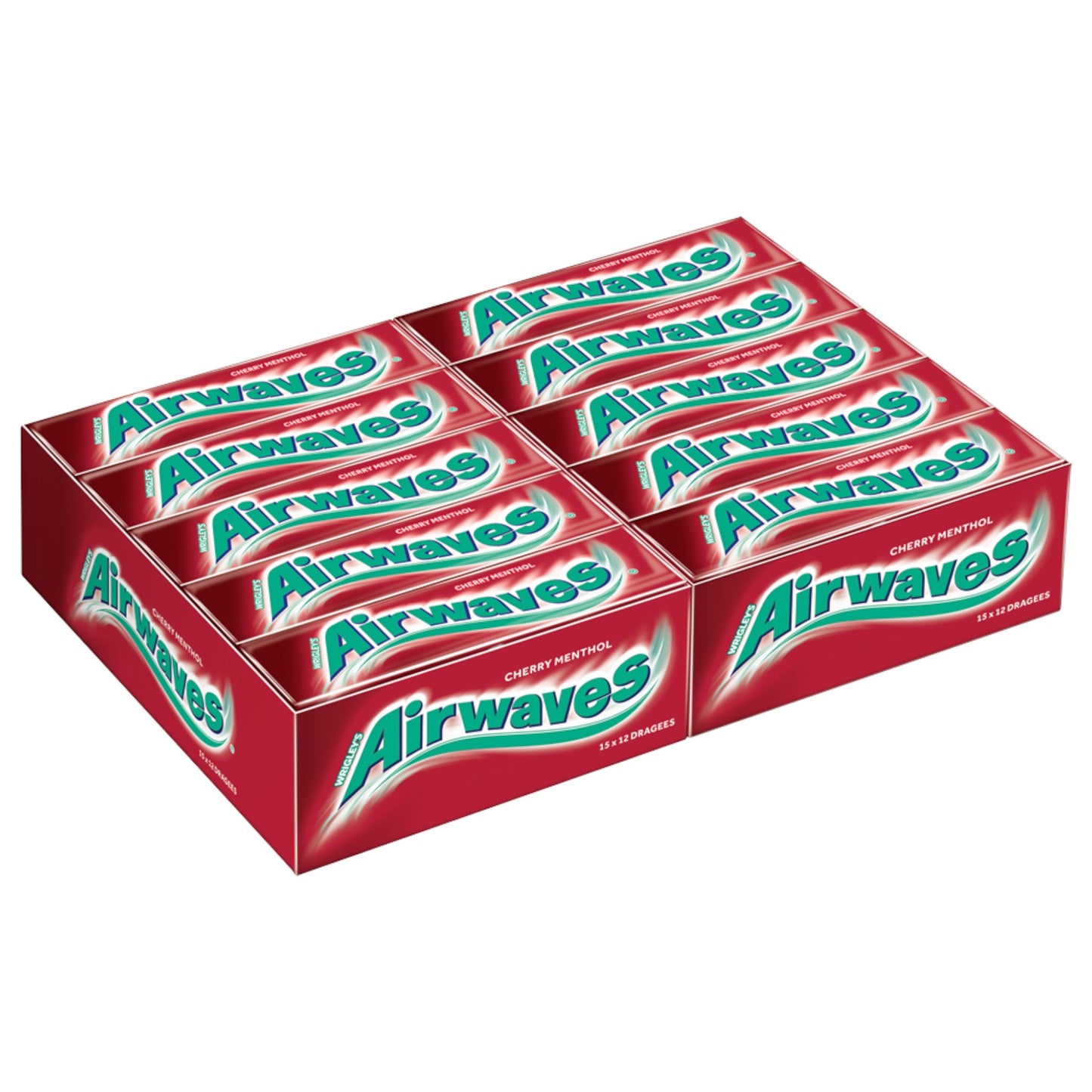 Wrigley's Airwaves Kaugummi Cherry Menthol 30x12 Stück MHD 3.12.2024