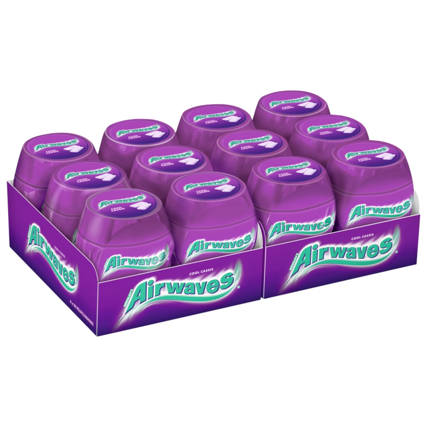 Wrigley's Airwaves Kaugummi Cool Cassis 12x50 Stück