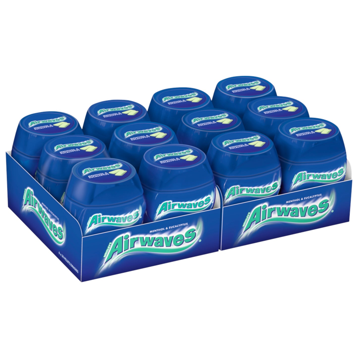 Wrigley's Airwaves Kaugummi Menthol & Eucalyptus 12x50 Stück