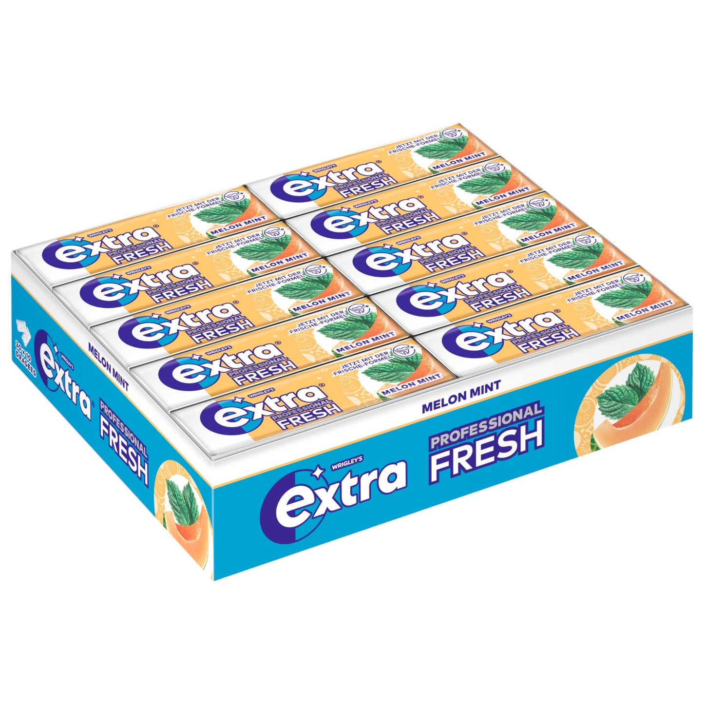 Wrigley's Extra Professional Fresh Kaugummi Melon Mint 30x10 Stück MHD 25.11.2024
