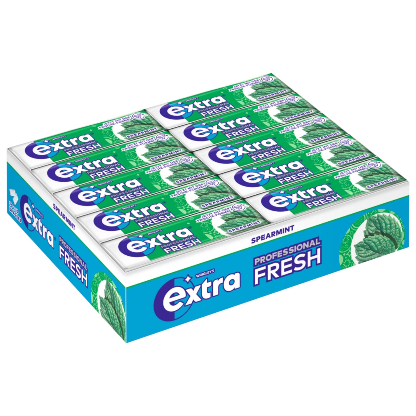 Wrigley's Extra Professional Fresh Kaugummi Spearmint 30x10 Stück MHD 18.11.2024