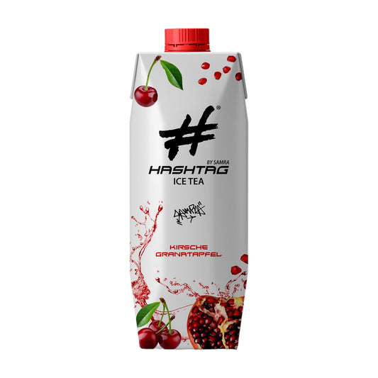 Hashtag Ice Tea Kirsche Granatapfel 500ml MHD 27.10.2024
