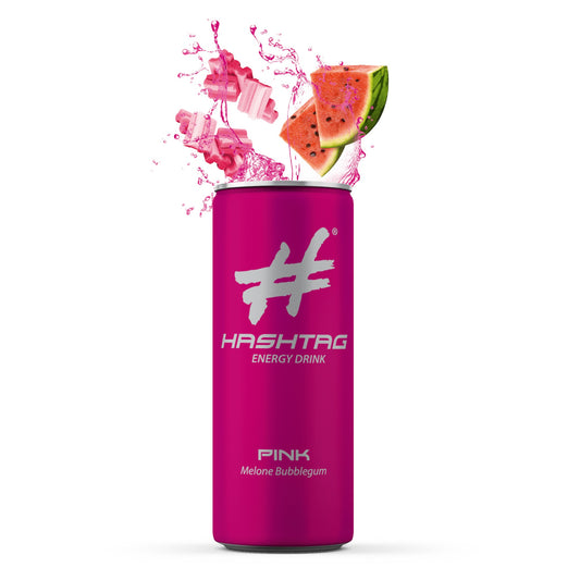 Hashtag Pink Energy Drink Melone Bubblegum 250ml