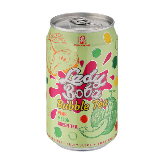 Madam Hong Bubble Tea - Lady Boba - Pear Melone Green Tea 320ml