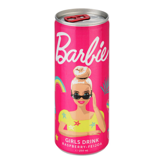 Barbie Girls Drink Raspberry-Feijoa 250ml – Fruchtiger Himbeer-Feijoa-Soda in pinkem Barbie-Design
