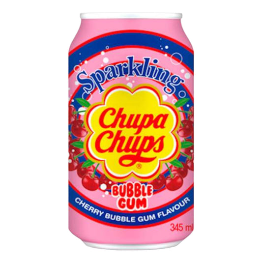 Chupa Chups Sparkling Bubble Gum Cherry 345ml