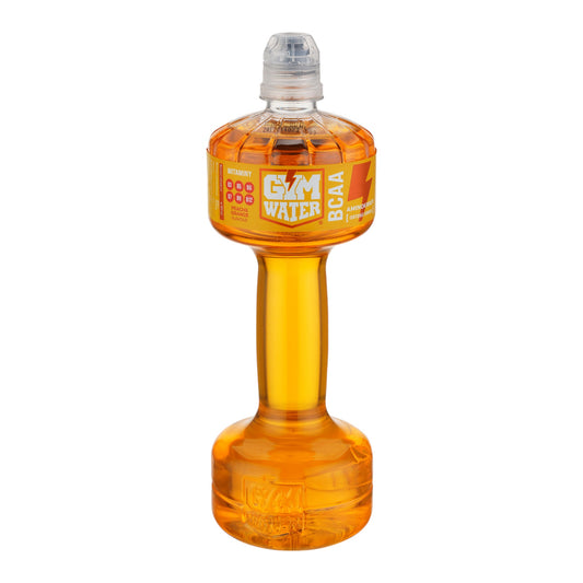Gym Water BCAA – Peach & Orange 700ml: Isotonisches Sportgetränk mit Vitaminen und BCAA, Pfirsich- und Orangengeschmack
