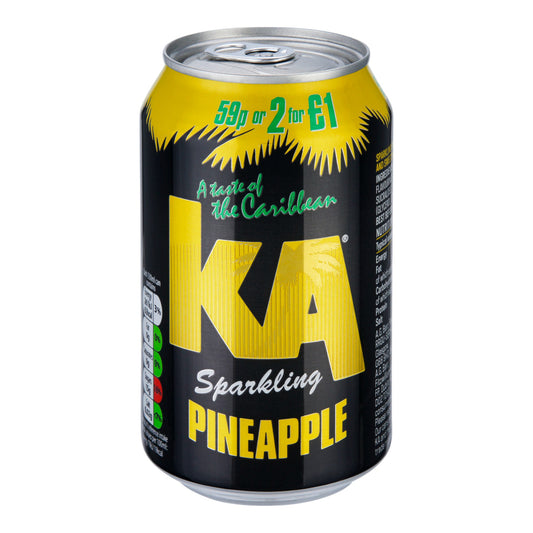 KA Sparkling Pineapple 330ml – Ananaslimonade mit Kohlensäure, exotisch und spritzig

